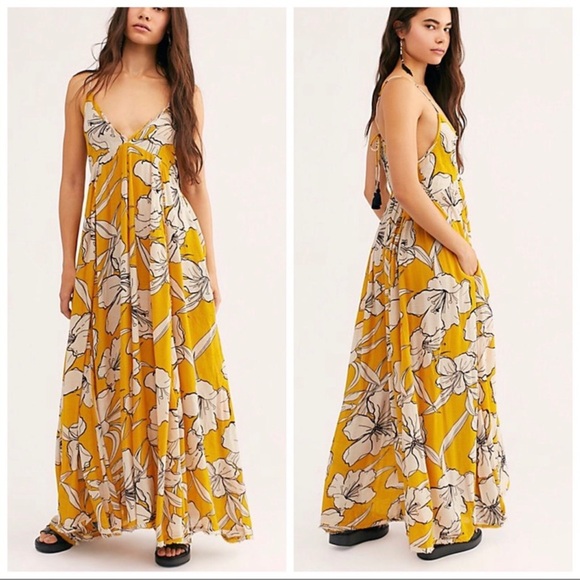 Free People Pants - Free People | Say You Love Me Floral Onesie
Yellow floral romper NWT Small